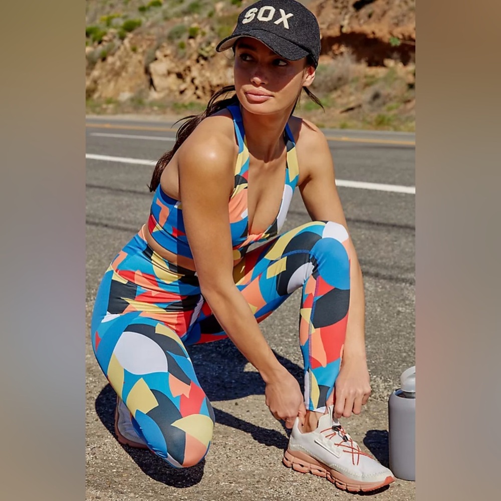 BEACH RIOT Sport Piper Leggings In Primary Mod High Rise Size XS Yoga Athleisure - Picture 2 of 15